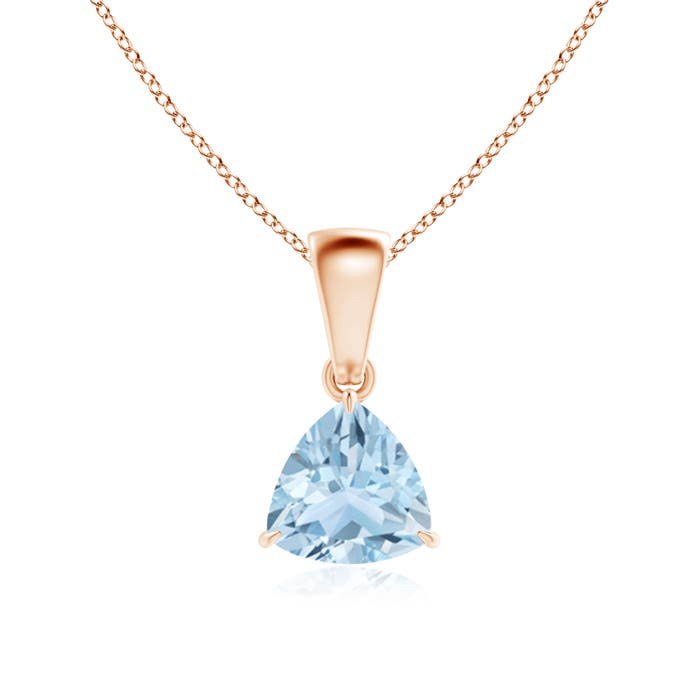 AA - Aquamarine / 0.6 CT / 14 KT Rose Gold