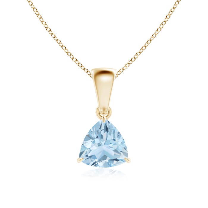 AA - Aquamarine / 0.6 CT / 14 KT Yellow Gold