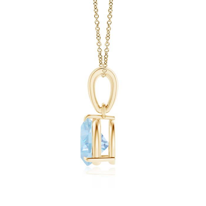 AA - Aquamarine / 0.6 CT / 14 KT Yellow Gold