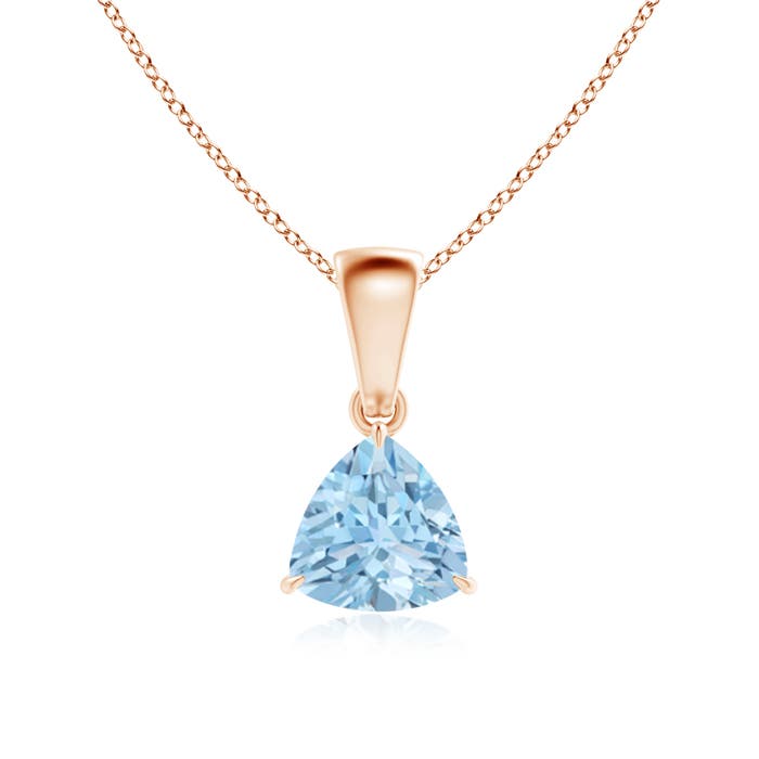 AAA - Aquamarine / 0.6 CT / 14 KT Rose Gold