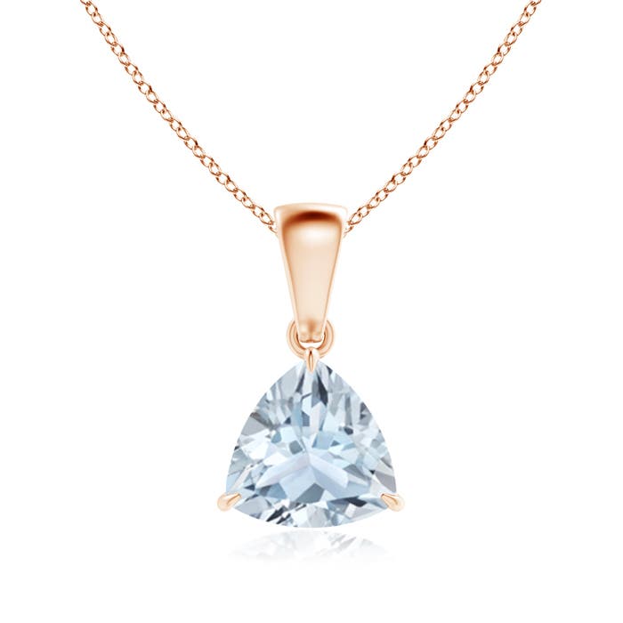 A - Aquamarine / 1 CT / 14 KT Rose Gold