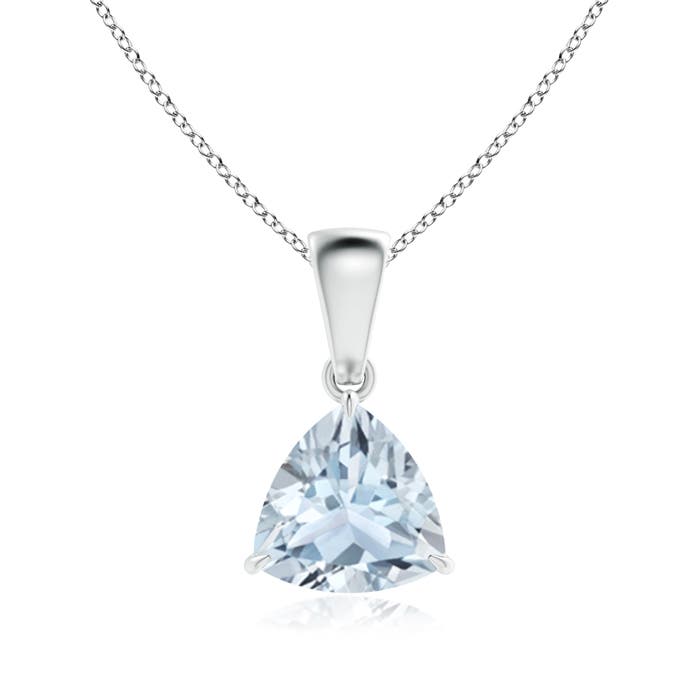 A - Aquamarine / 1 CT / 14 KT White Gold