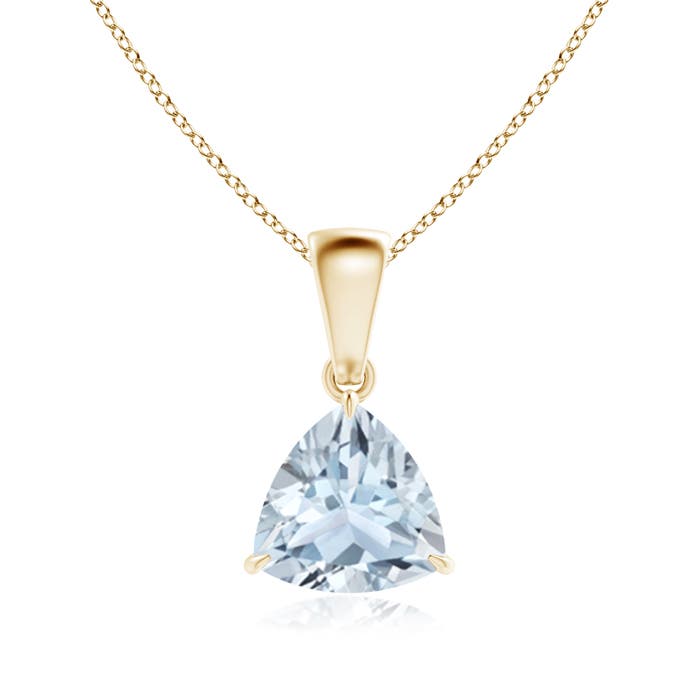 A - Aquamarine / 1 CT / 14 KT Yellow Gold