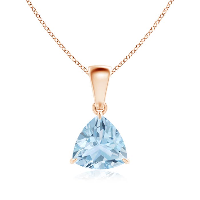 AA - Aquamarine / 1 CT / 14 KT Rose Gold