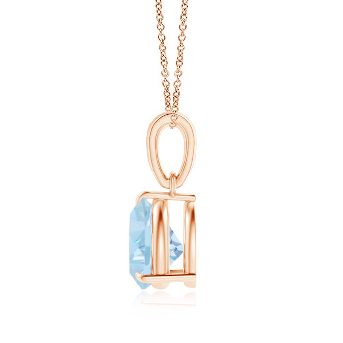 AA - Aquamarine / 1 CT / 14 KT Rose Gold