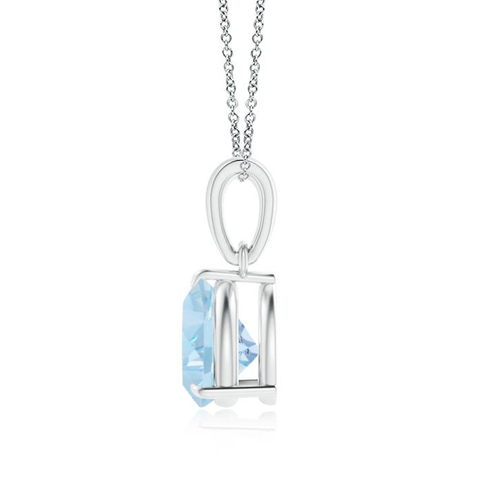 AA - Aquamarine / 1 CT / 14 KT White Gold