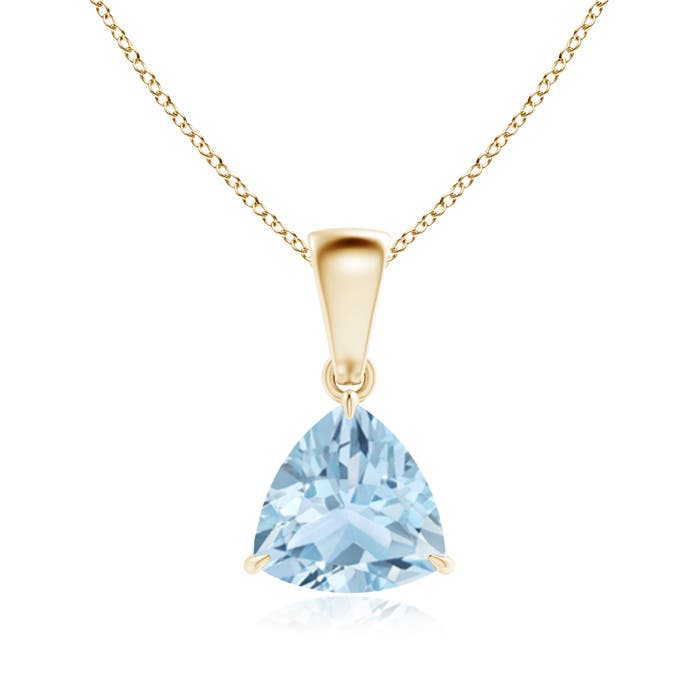 AA - Aquamarine / 1 CT / 14 KT Yellow Gold