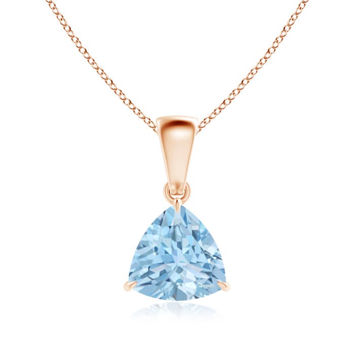 AAA - Aquamarine / 1 CT / 14 KT Rose Gold