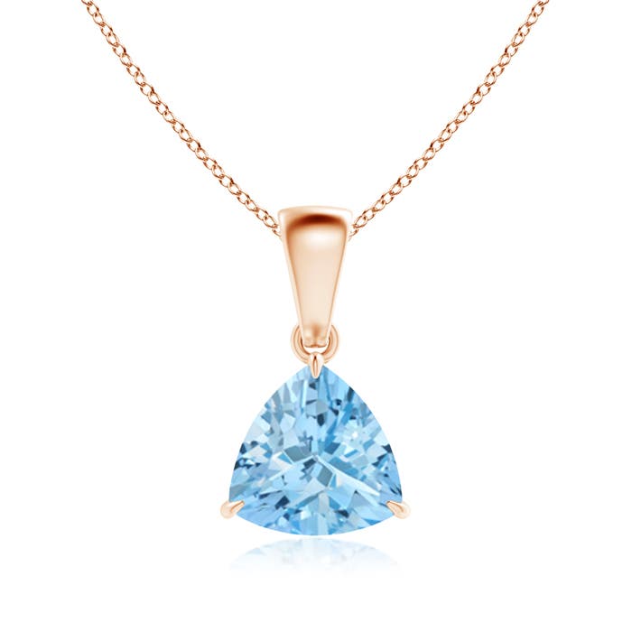 AAAA - Aquamarine / 1 CT / 14 KT Rose Gold