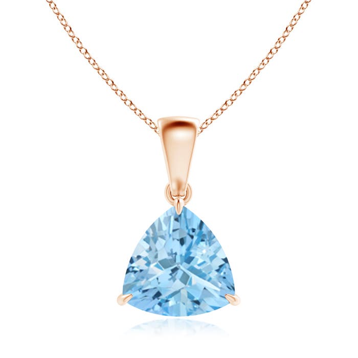 AAAA - Aquamarine / 1.4 CT / 14 KT Rose Gold