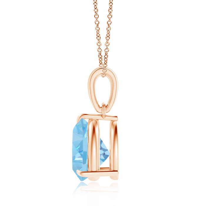 AAAA - Aquamarine / 1.4 CT / 14 KT Rose Gold