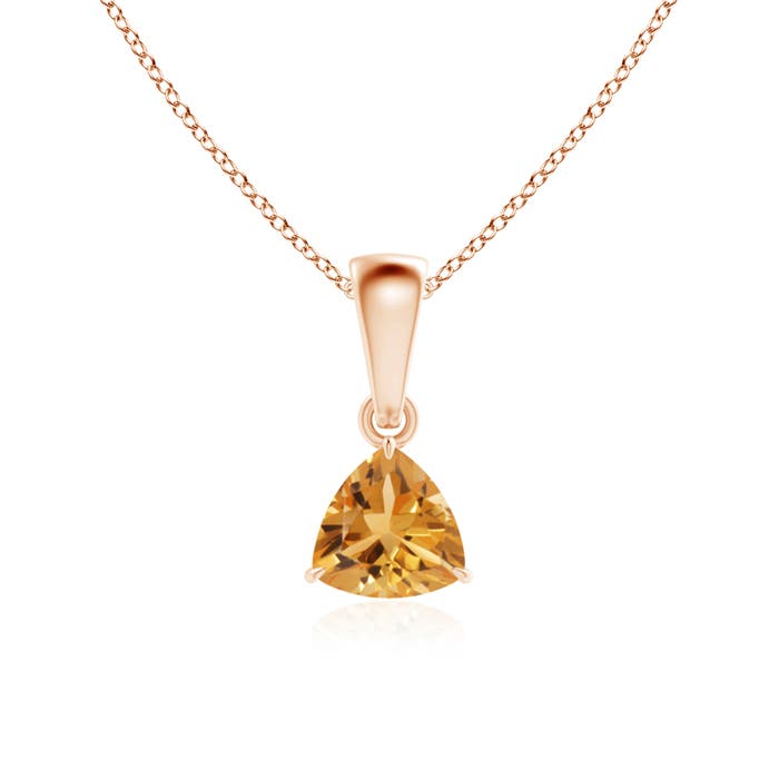 A - Citrine / 0.38 CT / 14 KT Rose Gold