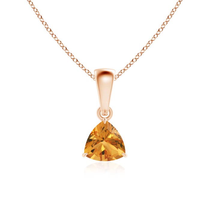 AA - Citrine / 0.38 CT / 14 KT Rose Gold