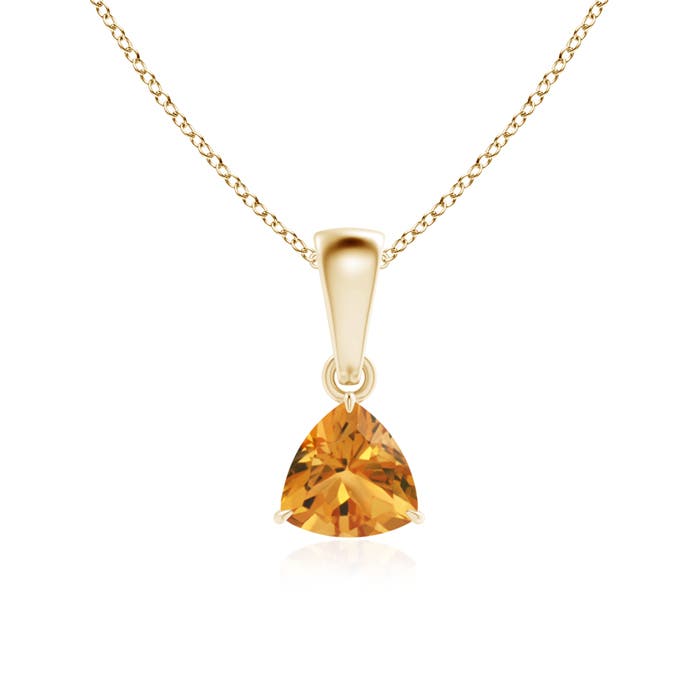 AA - Citrine / 0.38 CT / 14 KT Yellow Gold