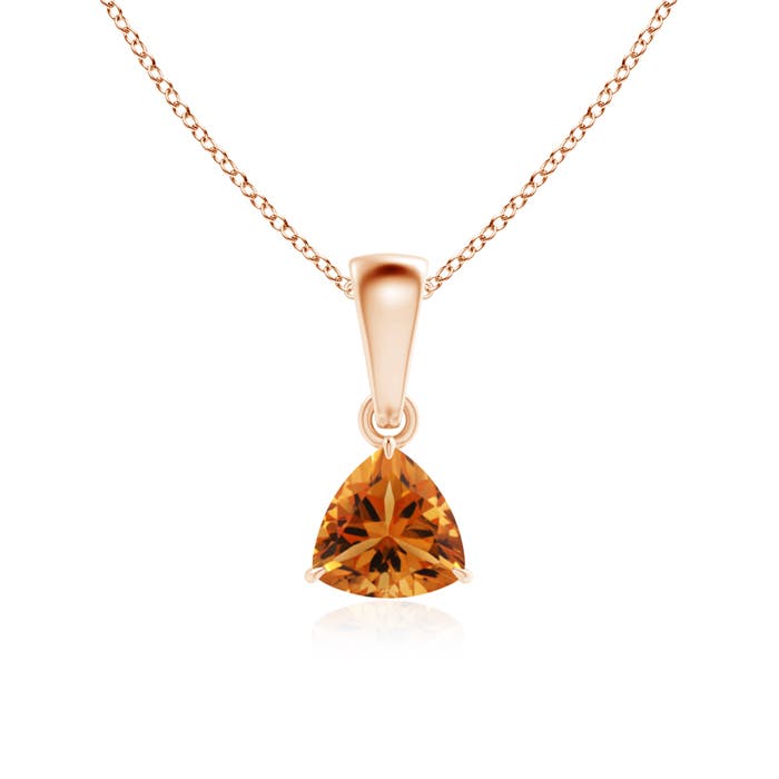 AAA - Citrine / 0.38 CT / 14 KT Rose Gold