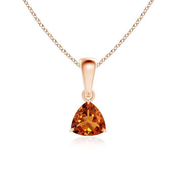 AAAA - Citrine / 0.38 CT / 14 KT Rose Gold