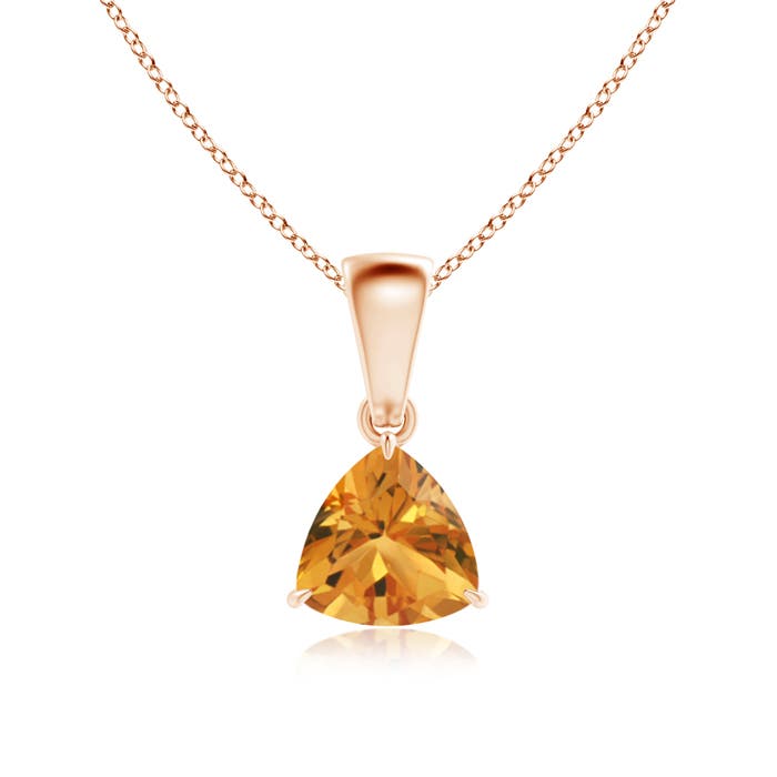 AA - Citrine / 0.6 CT / 14 KT Rose Gold