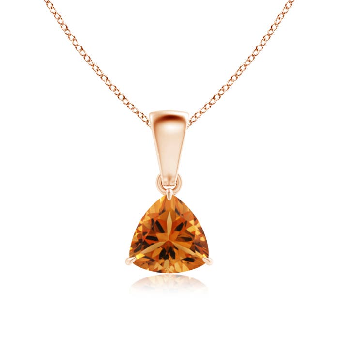 AAA - Citrine / 0.6 CT / 14 KT Rose Gold