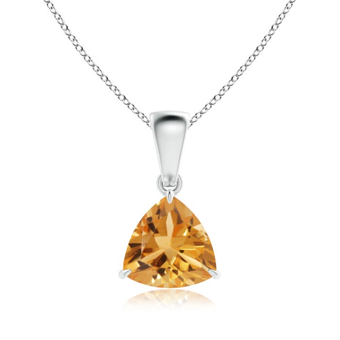 A - Citrine / 0.92 CT / 14 KT White Gold