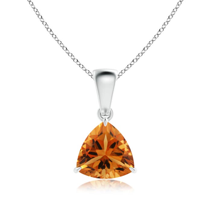 AAA - Citrine / 0.92 CT / 14 KT White Gold