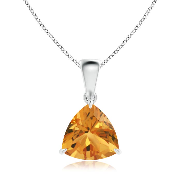 AA - Citrine / 1.4 CT / 14 KT White Gold