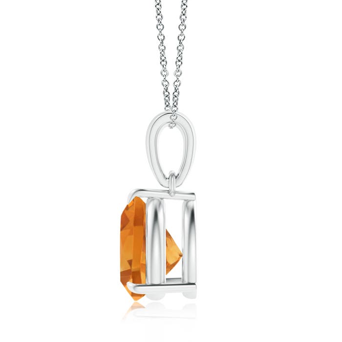 AA - Citrine / 1.4 CT / 14 KT White Gold