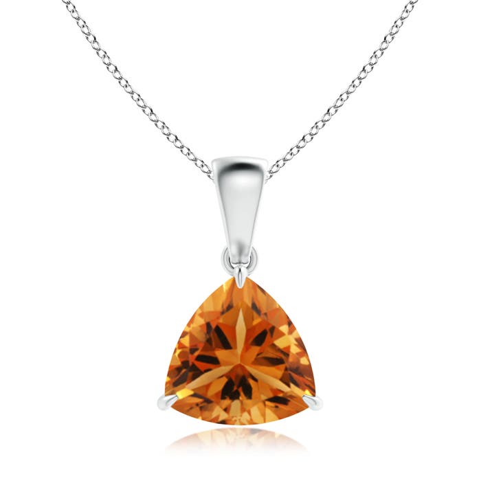 AAA - Citrine / 1.4 CT / 14 KT White Gold