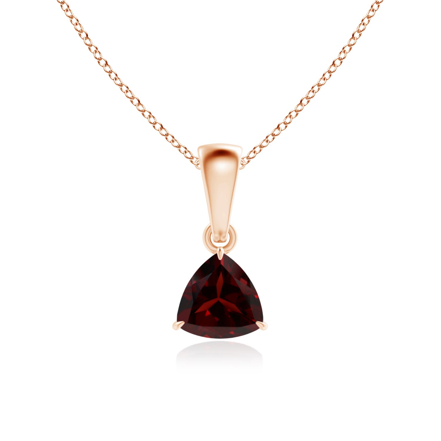 A - Garnet / 0.5 CT / 14 KT Rose Gold