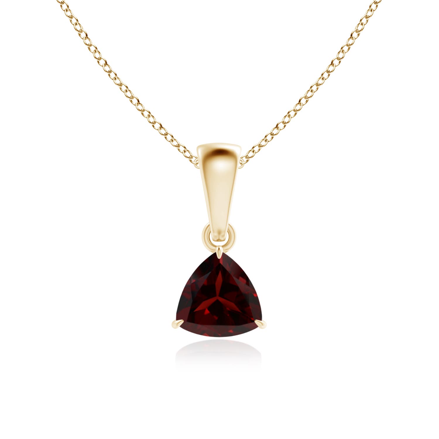 A - Garnet / 0.5 CT / 14 KT Yellow Gold