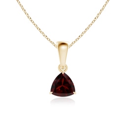 Solitaire Yellow Gold Garnet Jewelry