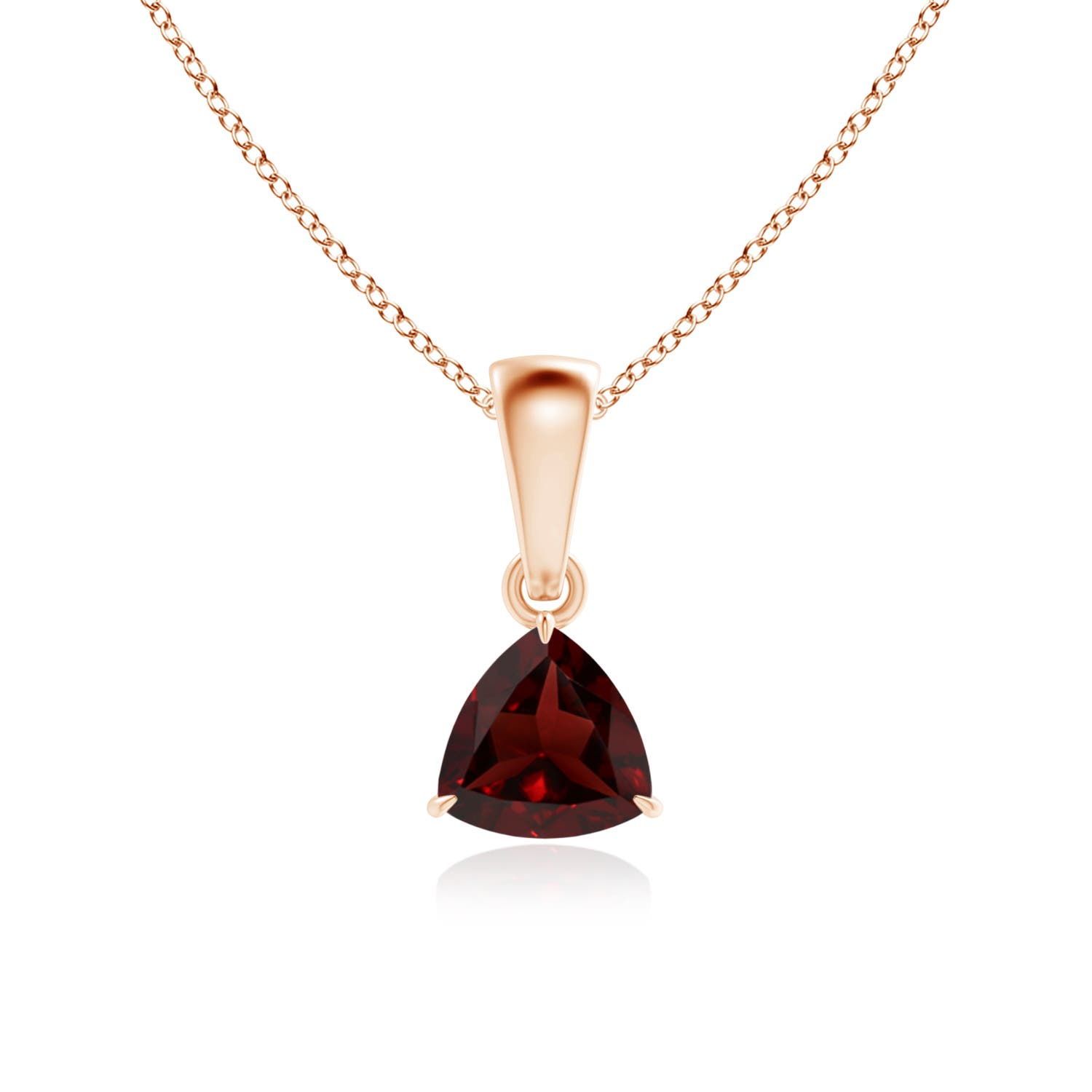 AA - Garnet / 0.5 CT / 14 KT Rose Gold