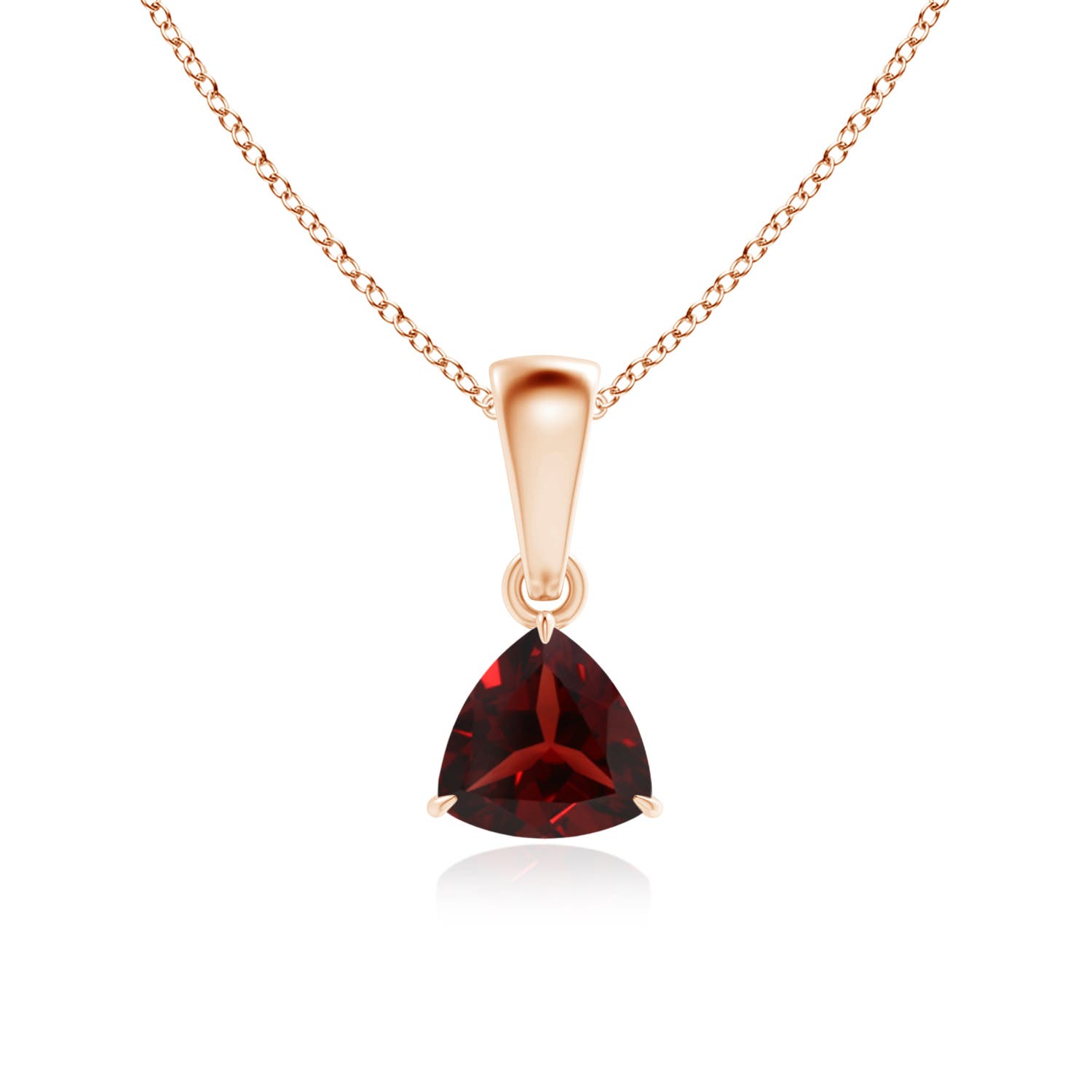 AAA - Garnet / 0.5 CT / 14 KT Rose Gold