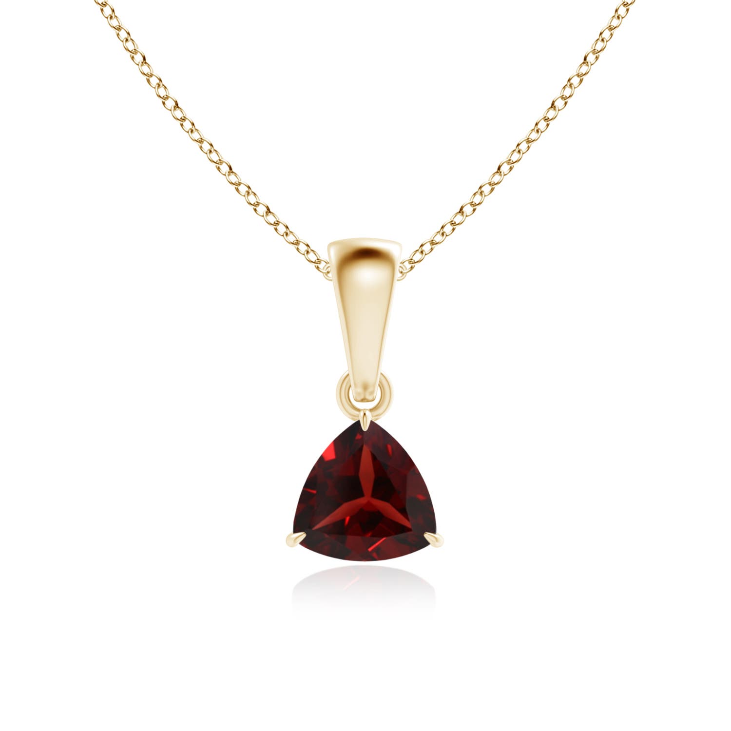 AAA - Garnet / 0.5 CT / 14 KT Yellow Gold