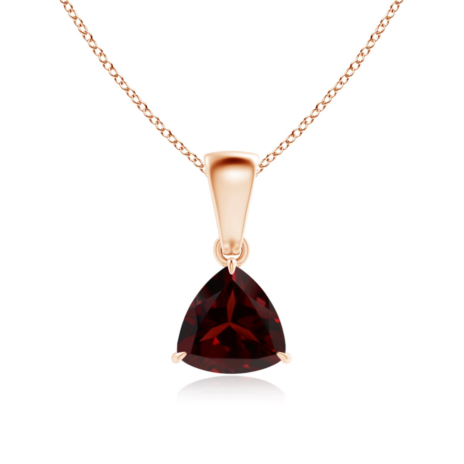 A - Garnet / 0.85 CT / 14 KT Rose Gold