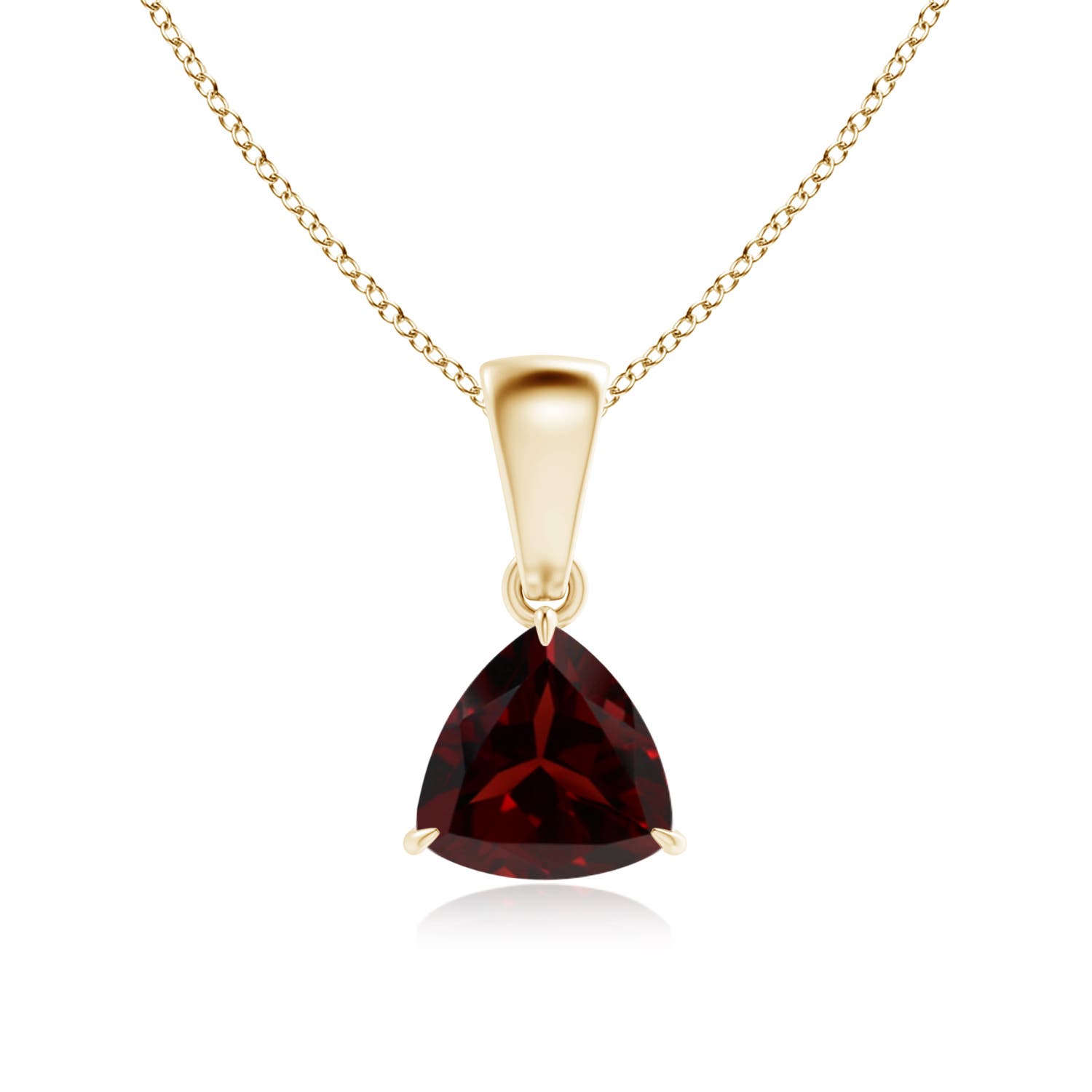 A - Garnet / 0.85 CT / 14 KT Yellow Gold