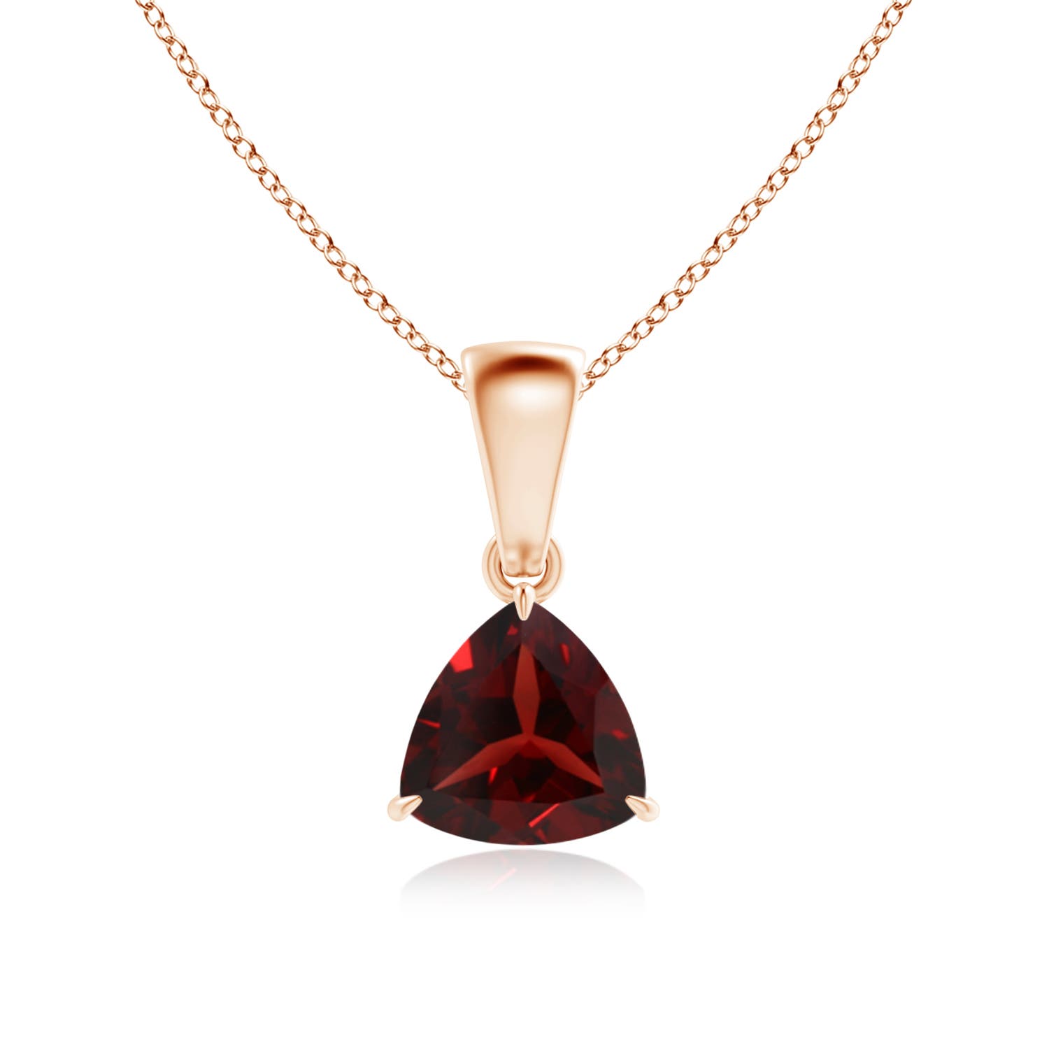 AAA - Garnet / 0.85 CT / 14 KT Rose Gold