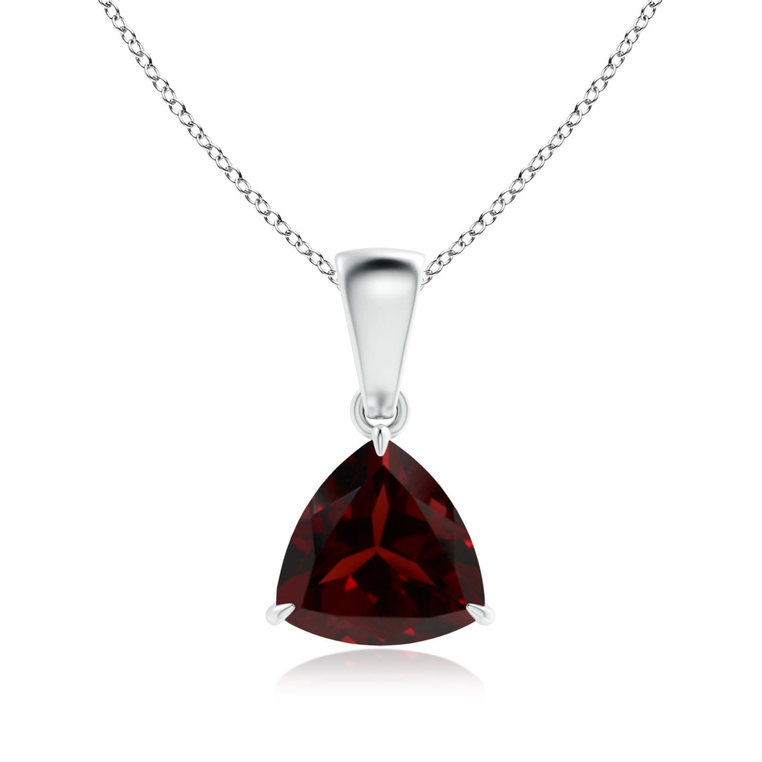 A - Garnet / 1.3 CT / 14 KT White Gold