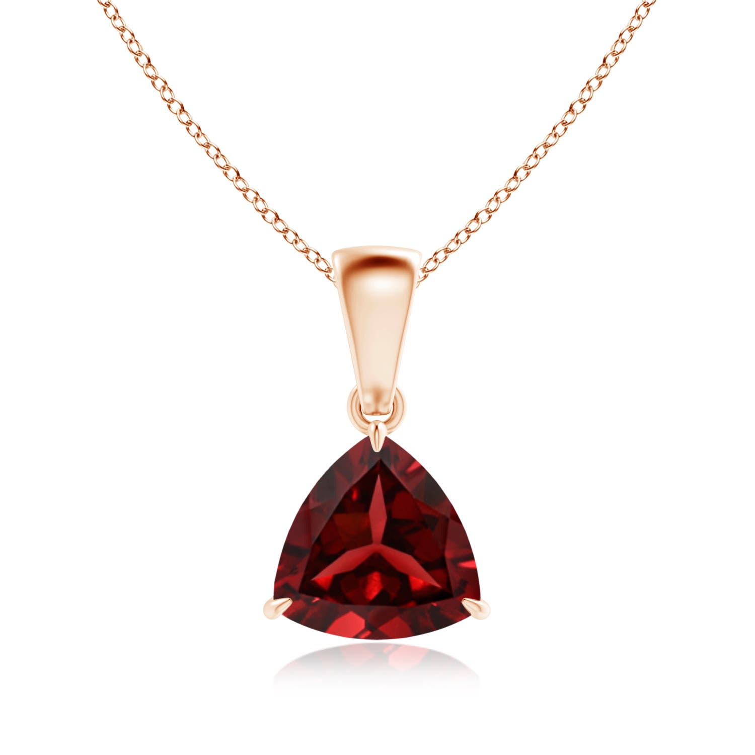 AAAA - Garnet / 1.3 CT / 14 KT Rose Gold