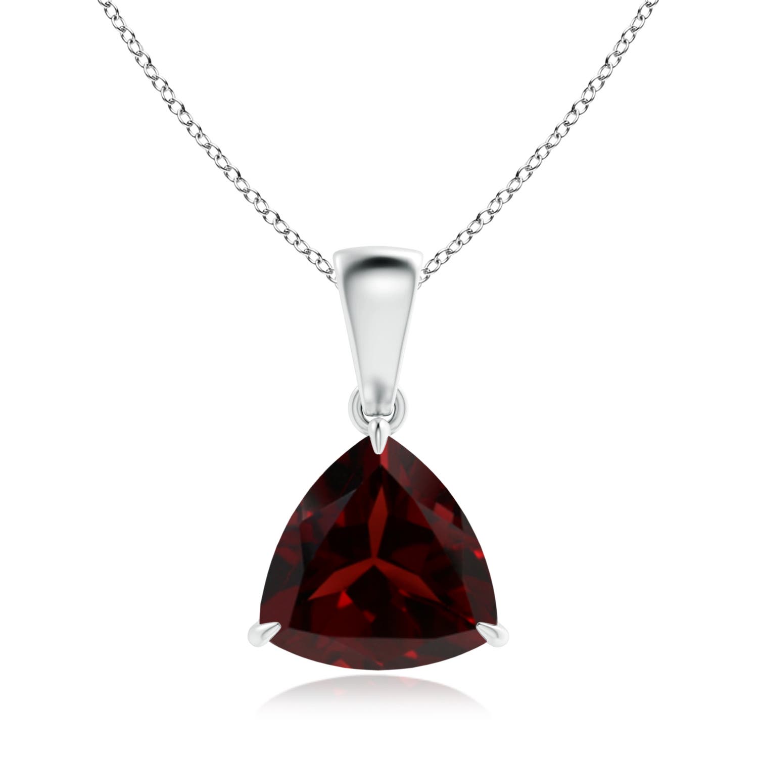 A - Garnet / 1.9 CT / 14 KT White Gold