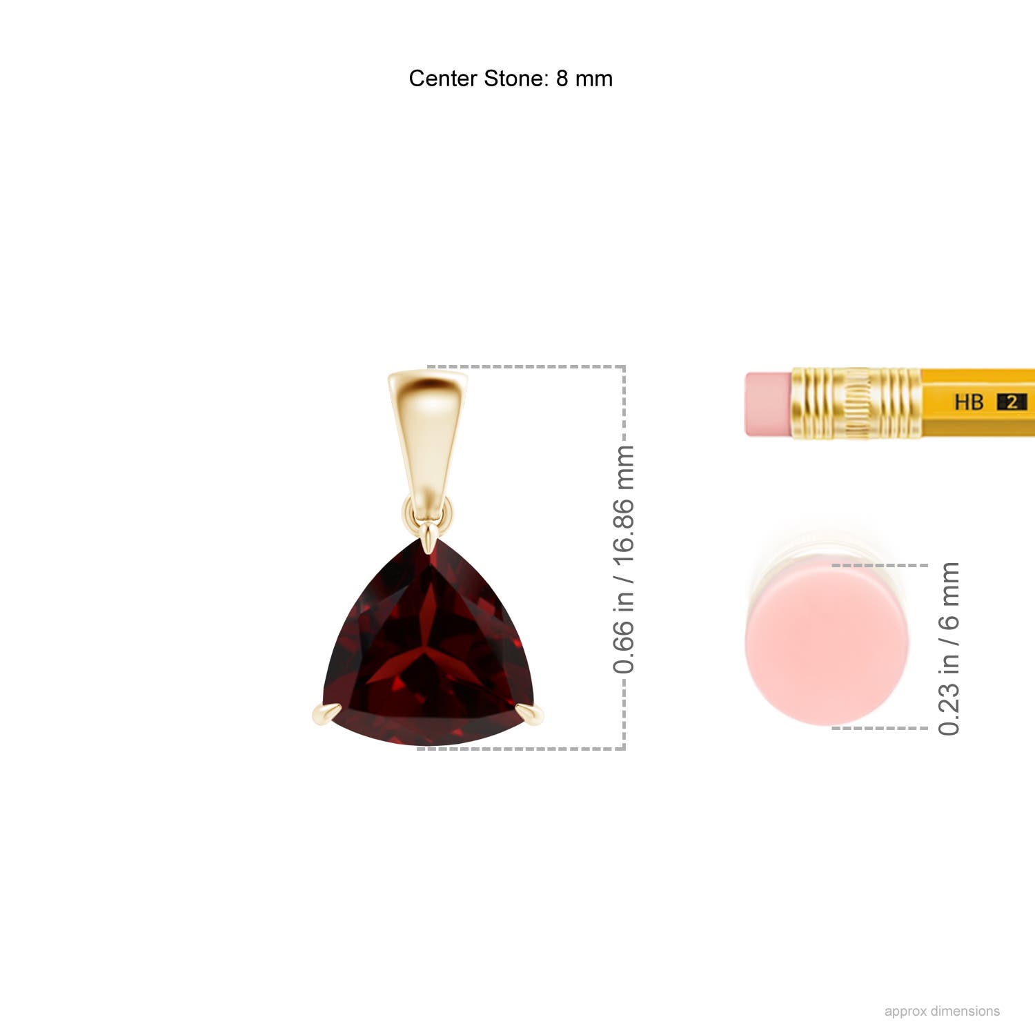 A - Garnet / 1.9 CT / 14 KT Yellow Gold