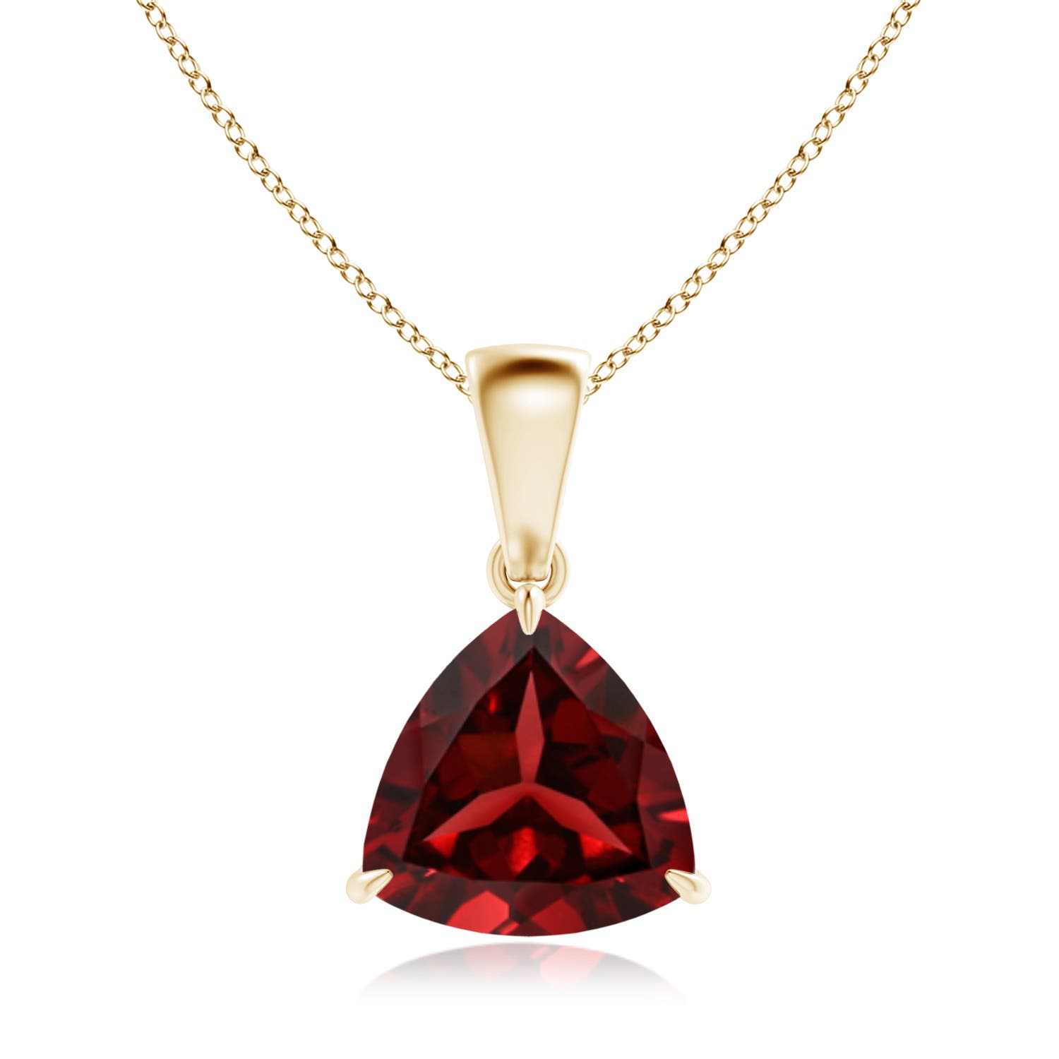 AAAA - Garnet / 1.9 CT / 14 KT Yellow Gold