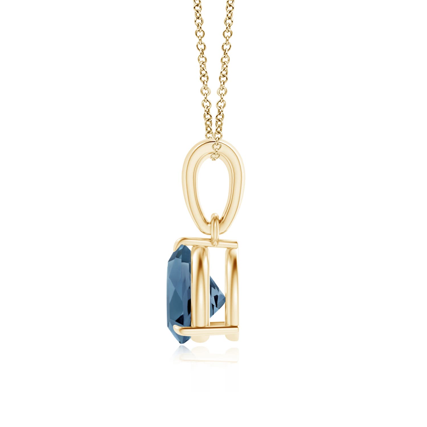 A - London Blue Topaz / 0.9 CT / 14 KT Yellow Gold