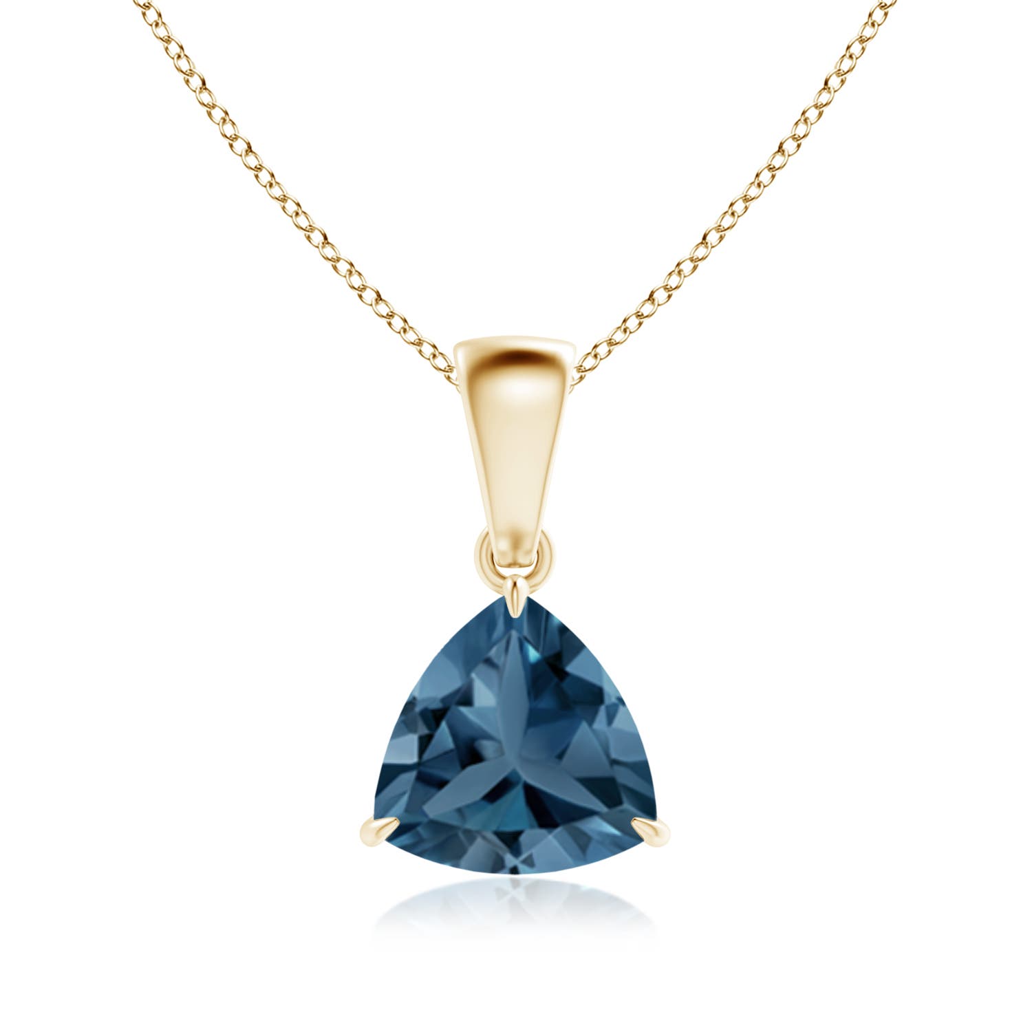 A - London Blue Topaz / 1.3 CT / 14 KT Yellow Gold