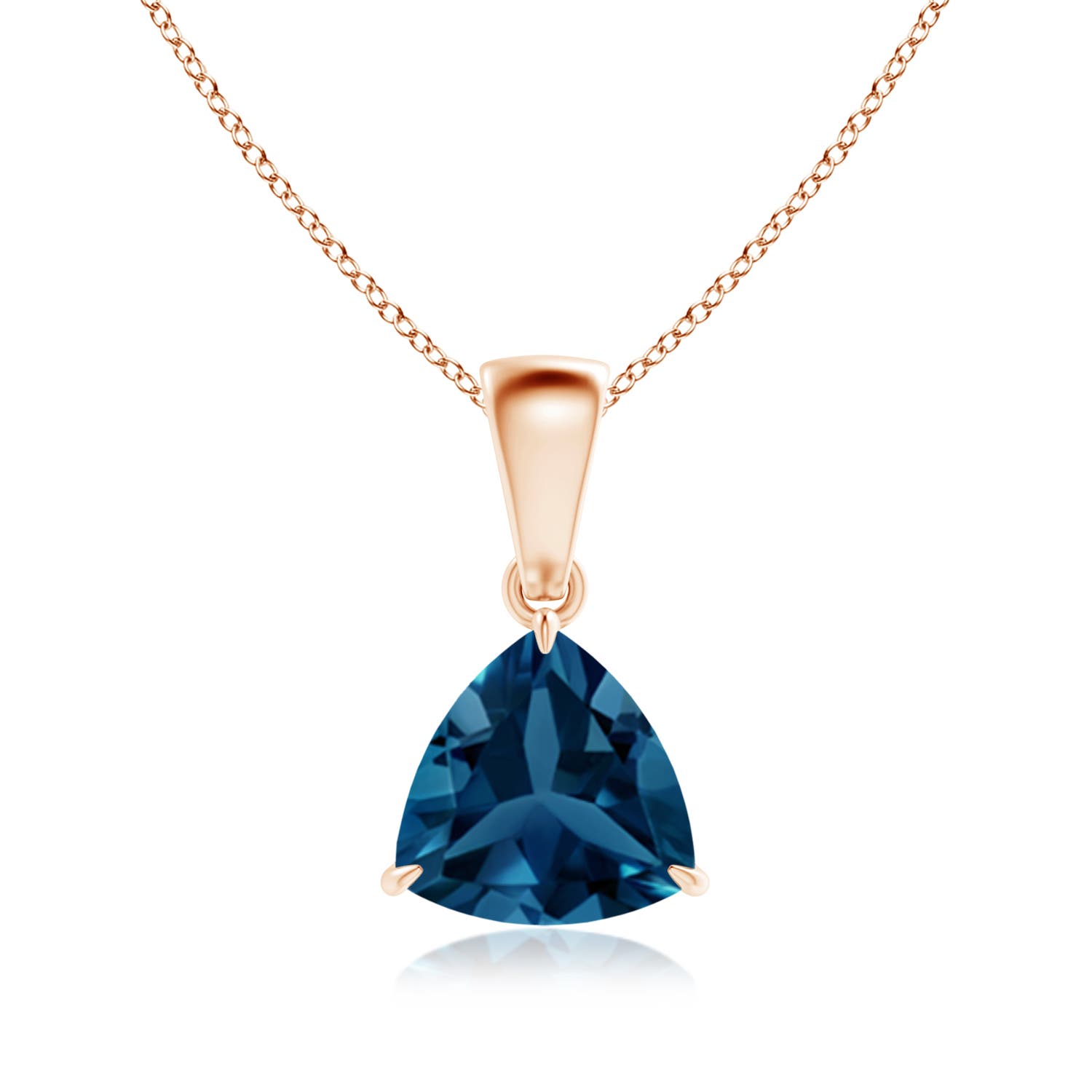 AAA - London Blue Topaz / 1.3 CT / 14 KT Rose Gold