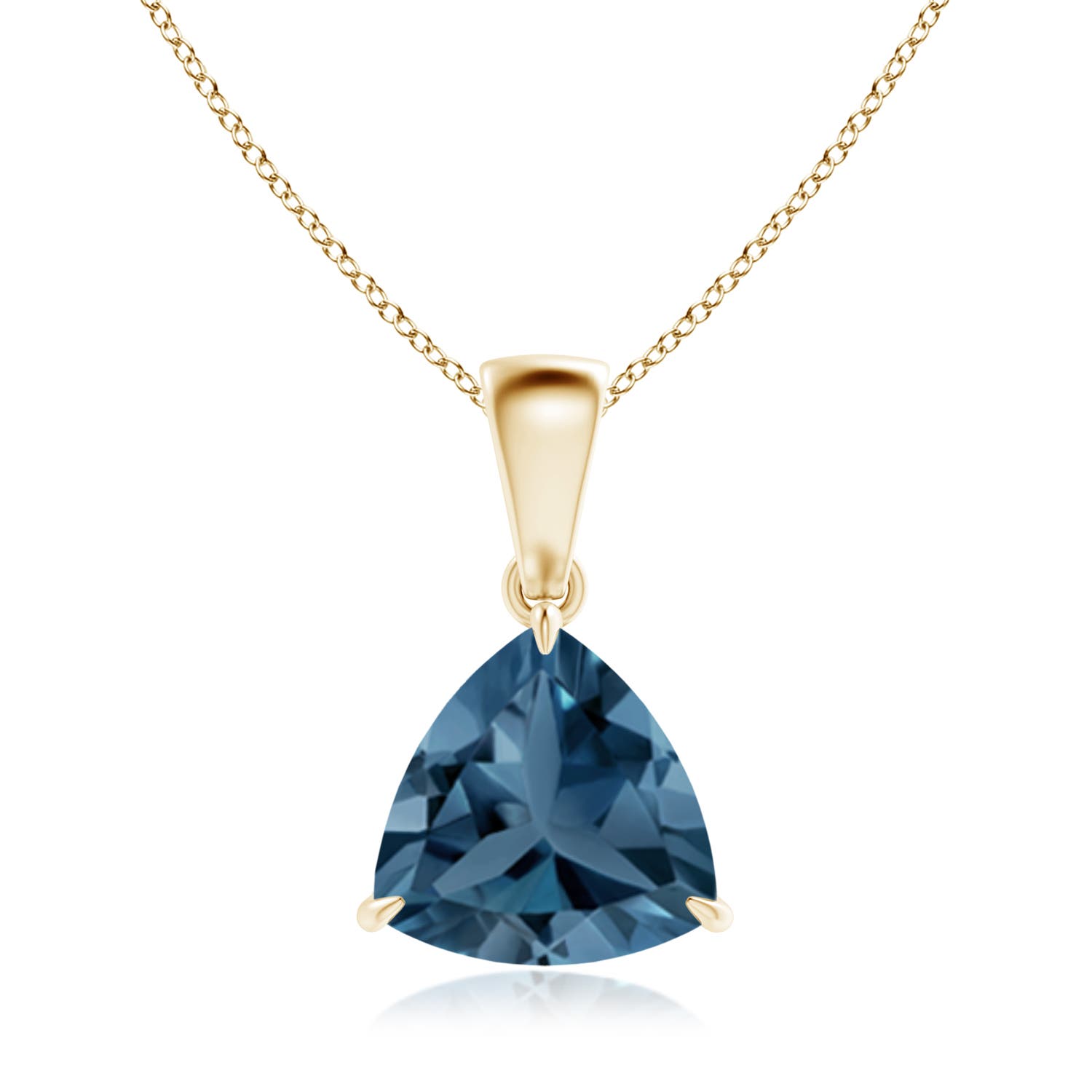 A - London Blue Topaz / 2.2 CT / 14 KT Yellow Gold