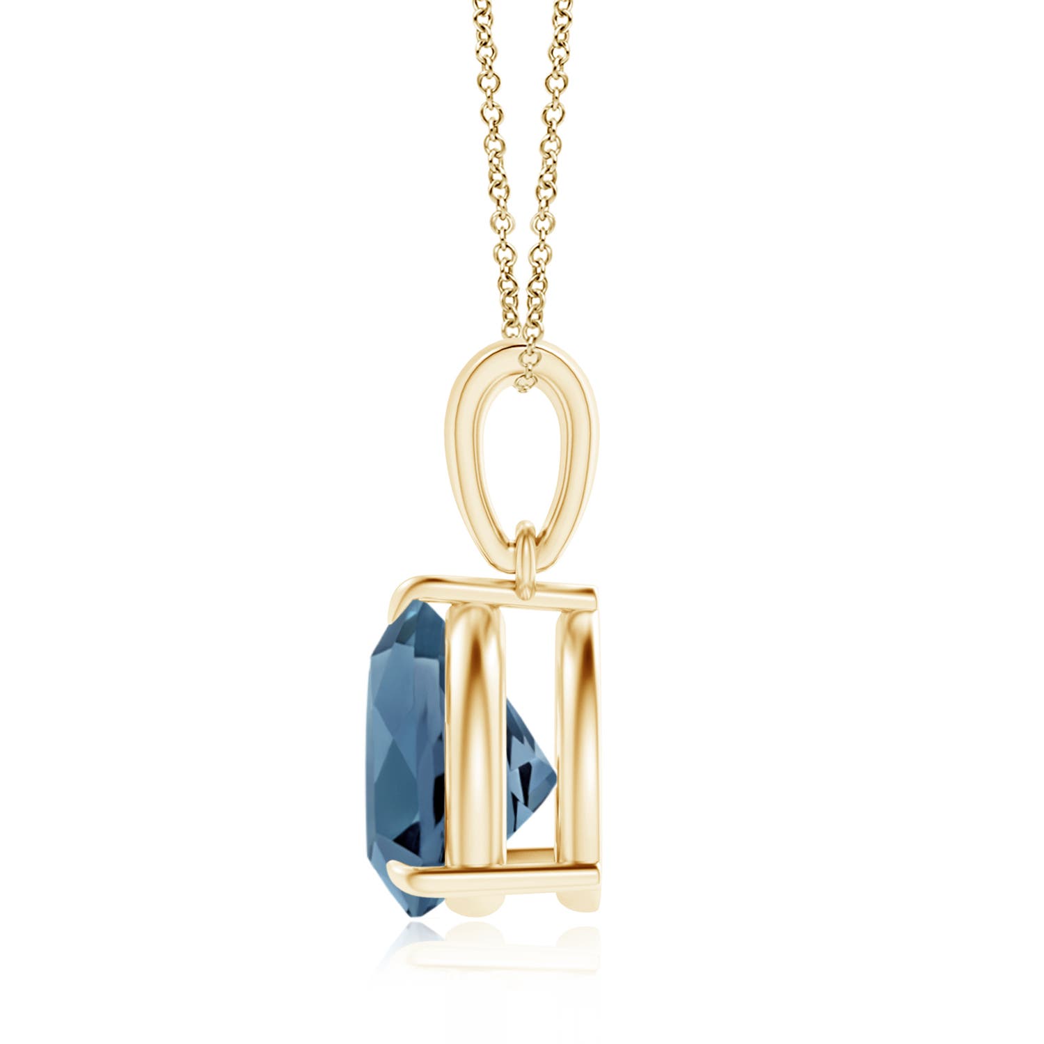 A - London Blue Topaz / 2.2 CT / 14 KT Yellow Gold