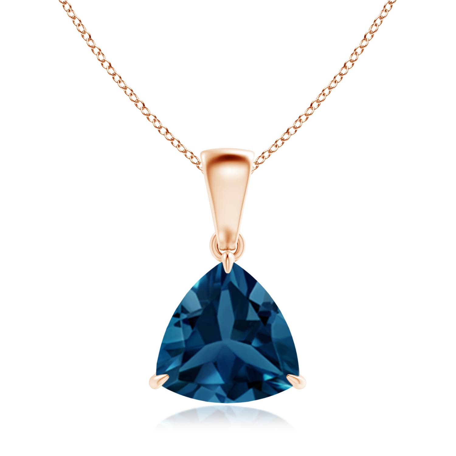 AAA - London Blue Topaz / 2.2 CT / 14 KT Rose Gold