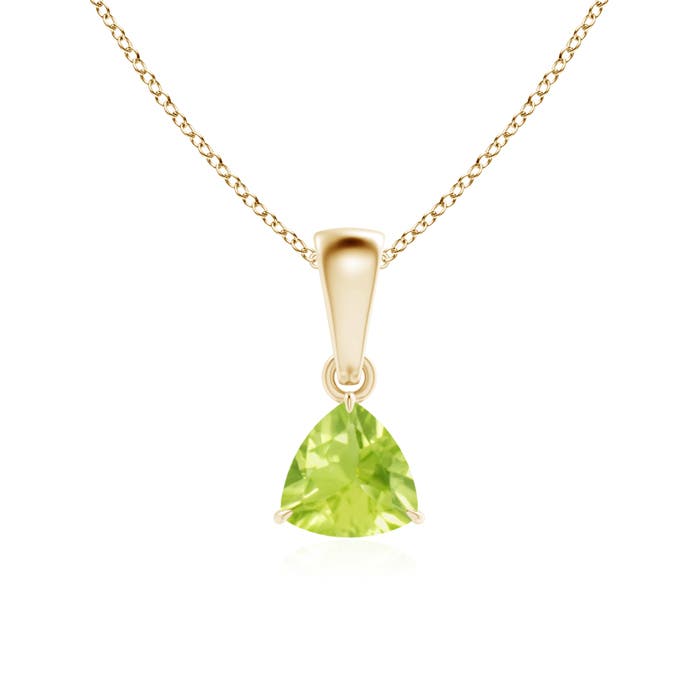 A - Peridot / 0.5 CT / 14 KT Yellow Gold