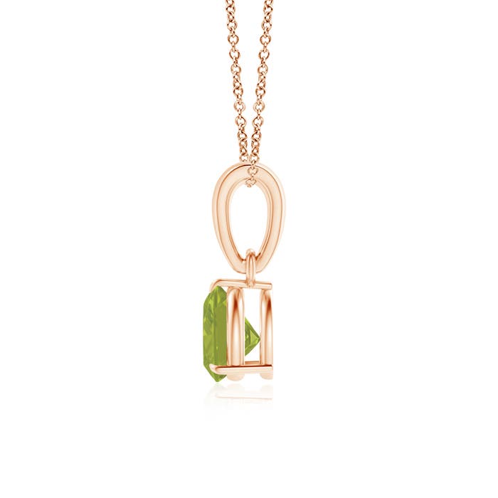 AA - Peridot / 0.5 CT / 14 KT Rose Gold