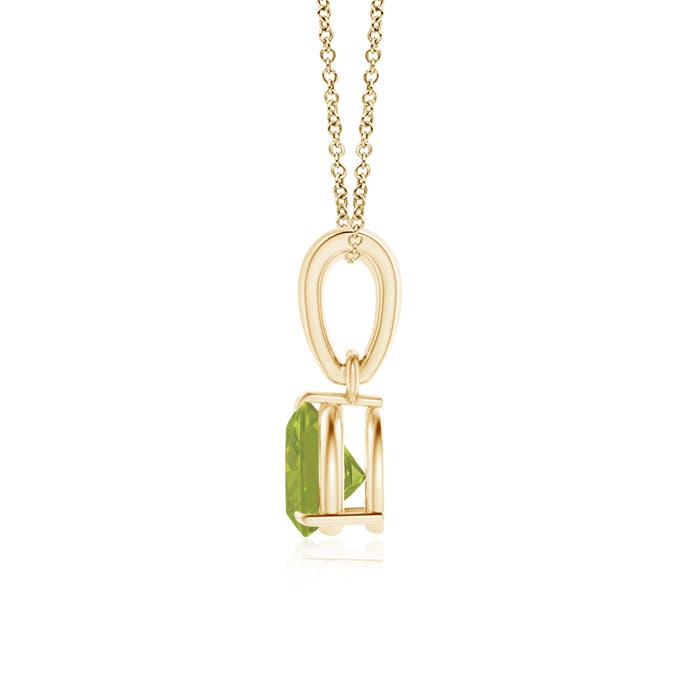 AA - Peridot / 0.5 CT / 14 KT Yellow Gold